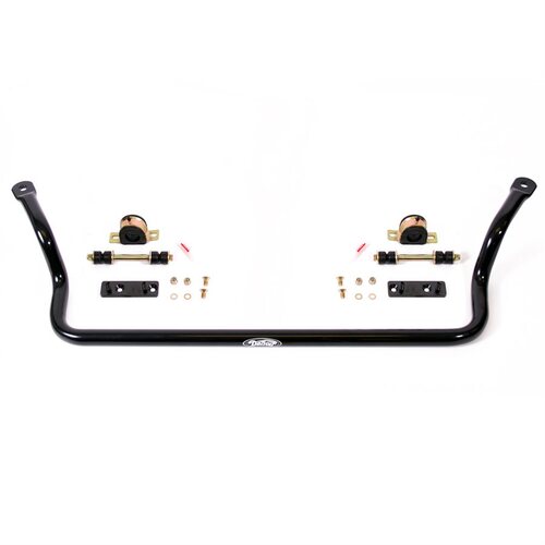 Detroit Speed Sway Bar, Tubular, Front, Hollow, Steel, Black Powdercoated, 1.375 in. Diameter, Buick, Chevy, Pontiac, Kit