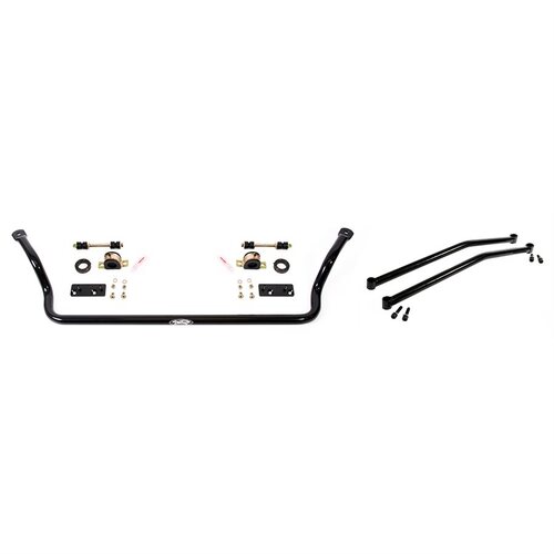 Detroit Speed Sway Bar, Tubular, Front, Hollow, Steel, Black, 1.375 in. Diameter, Chassis Brace, Buick, Chevy, Pontiac, Kit