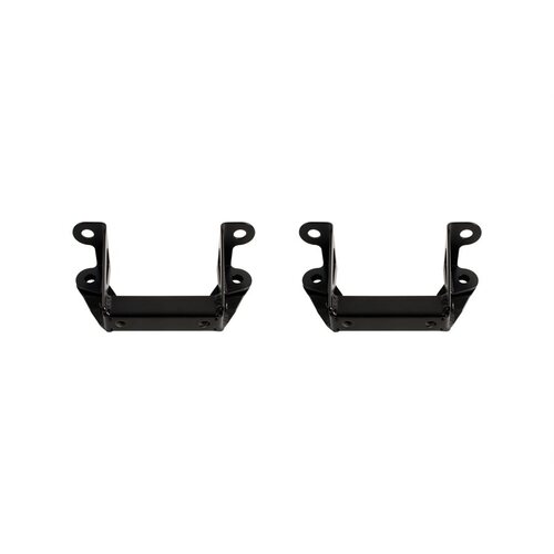 Detroit Speed Sway Bar Mounting Brackets, Front, Steel, Black Powdercoated, Chevrolet, Pontiac, Pair