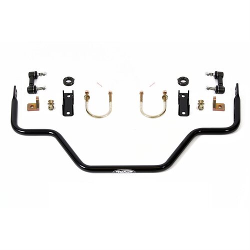 Detroit Speed Sway Bar, Tubular, Rear, Hollow, Steel, Black Powdercoated, 1.125 in. Diameter, Buick, Chevy, Pontiac, Kit