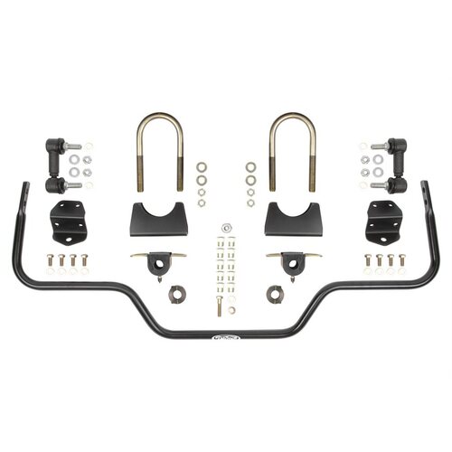 Detroit Speed Sway Bar, Rear, Hollow, Steel, Black Powdercoated, 0750 in. Diameter, Ford, Mercury, Kit