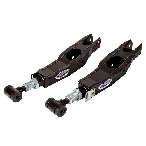 Detroit Speed Control Arms, Boxed, Adjustable, Steel, Black Powdercoated, Rear Lower, Chevy, Pair
