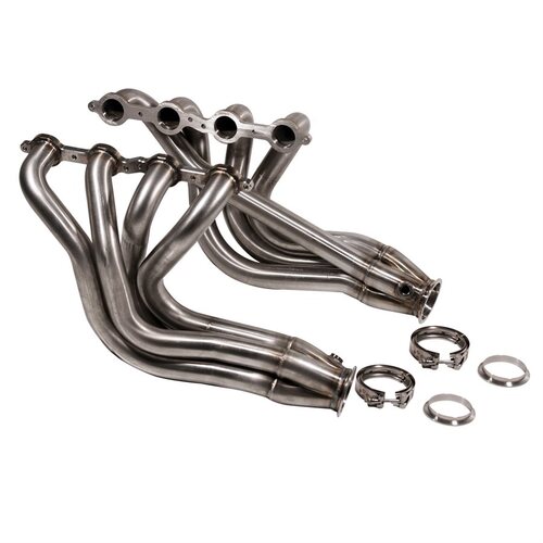 Detroit Speed Header, Long Tube, Stainless Steel, DSE Subframe, Chevy, Pontiac, Pair