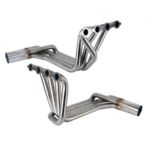 Detroit Speed Exhaust Headers, Ss Sidepipe Headers 68-82 Crv Ls Spdry