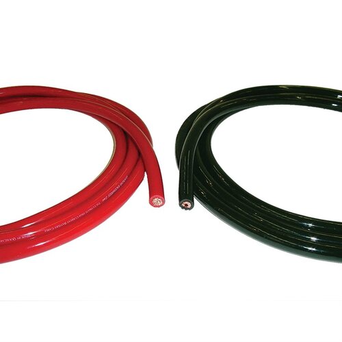 Detroit Speed Battery Cables, 2 Gauge Battery Cable, Red