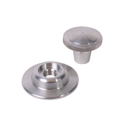 Detroit Speed Dash Knob, Headlight Type, Billet Aluminum, Natural, Chevy, Each