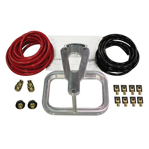 Detroit Speed Battery Relocation Kit, Tray Style, One Battery Capacity, Billet Aluminum, Natural, Kit