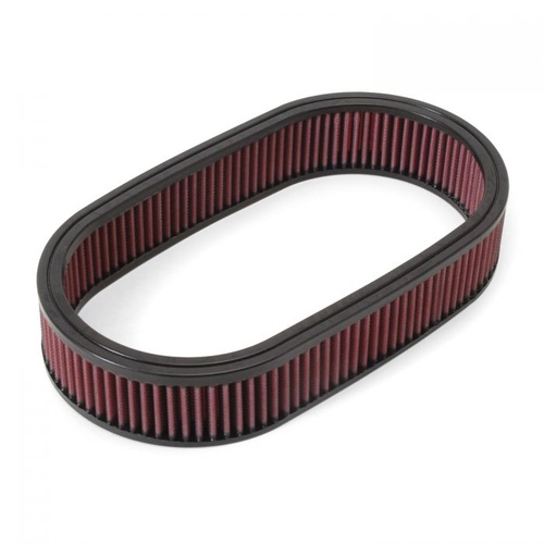 Edelbrock Air Filter Element, Replacement, Oval, Cotton Gauze, Red, Each
