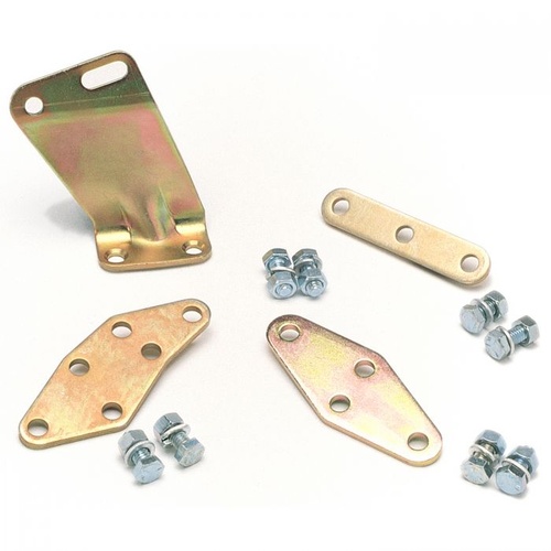 Edelbrock Throttle Cable Plate Kit, Steel, Gold Iridited, For Ford Small Block with Carburetor, Kit