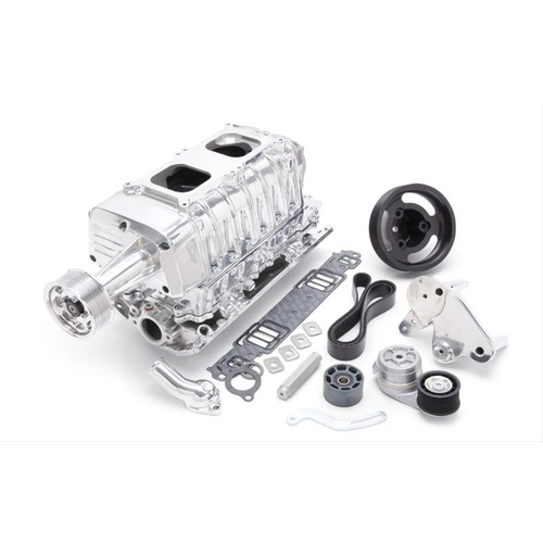 Edelbrock SUPERCHARGER, SC TVS2300 SBC NON INTERCOOLED DUAL CARB POLISHED