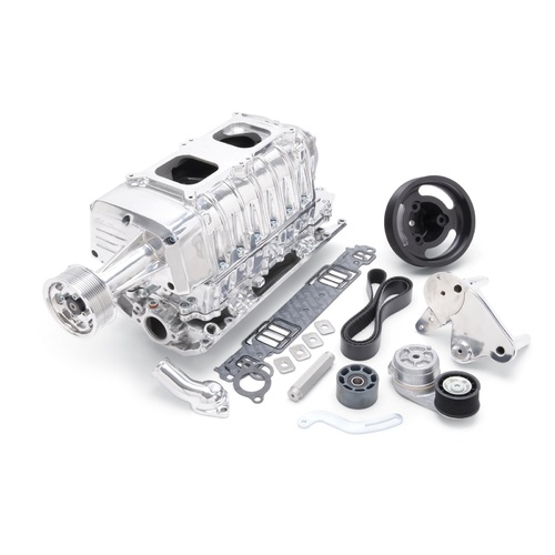 Edelbrock SUPERCHARGER, SC SBC TVS2300 NON INTERCOOLED DUAL CARB VORTEC W/CARB NATURAL