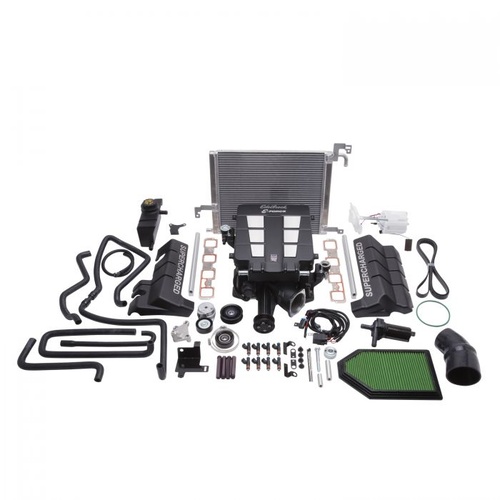 Edelbrock Supercharger System, E-Force Street, Roots, Black Powdercoated, Intercooler, For Chrysler, 5.7L, LX, LC, Kit