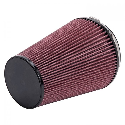 Edelbrock Air Filter, Replacement, Reusable, Conical, Cotton Gauze, Red, 9.0 in. Length, Each