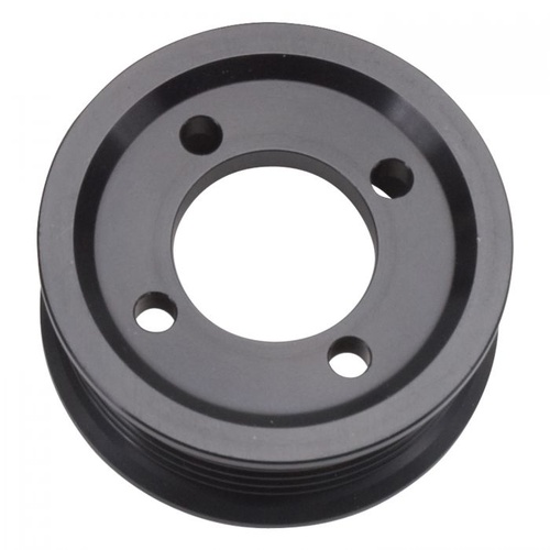 Edelbrock Supercharger Pulley, E-Force Competition, Aluminium, Black, Serpentine, 6-Groove, 2.75 in. Diameter, For Ford, Each