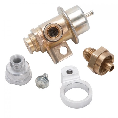 Edelbrock Fuel Pressure Regulator, External, Fuel Rail Mount Location, 43 psi, -6 AN Inlet/Outlet, Each