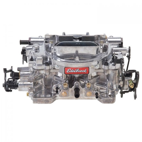 Edelbrock Carburetor, Remanufactured, Thunder AVS, 650 cfm, Square Bore, Manual Choke, 4-Barrel, Single Inlet, Silver