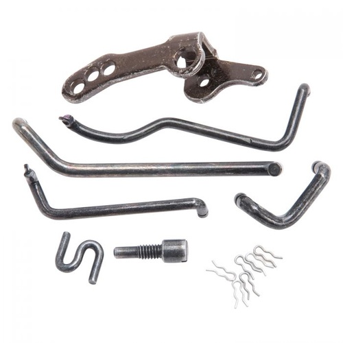 Edelbrock Carburetor Linkage, AVS Carb Linkage Kit, Incl. 7 Links w/Black Finish/6 Retaining Clips
