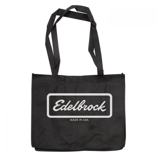 Edelbrock Tote Bag, Reusable Shopping Bag, Black, Each