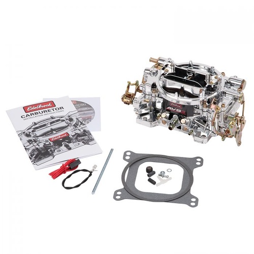 Edelbrock Carburetor, AVS 2, 650 cfm, 4-Barrel, Square Bore, Manual Choke, Annular Boosters, Endurashine, Non-EGR, Each