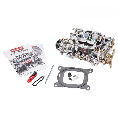 Edelbrock Carburetor, AVS 2, 650 cfm, 4-Barrel, Square Bore, Electric Choke, Endurashine, Annular Boosters, Each