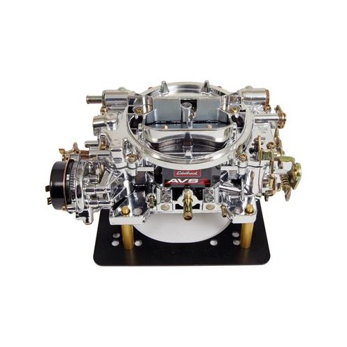 Edelbrock Carburetor, AVS 2, 800 cfm, 4-Barrel, Square Bore, Electric Choke, Annular Boosters, Endurashine, Non-EGR, Each
