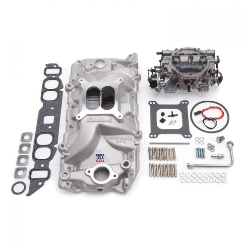 Edelbrock Carburetor and Manifold Combo, Performer RPM Manifold, 800 cfm AVS2 Carb, For Chevrolet, Big Block, Oval Port, Kit