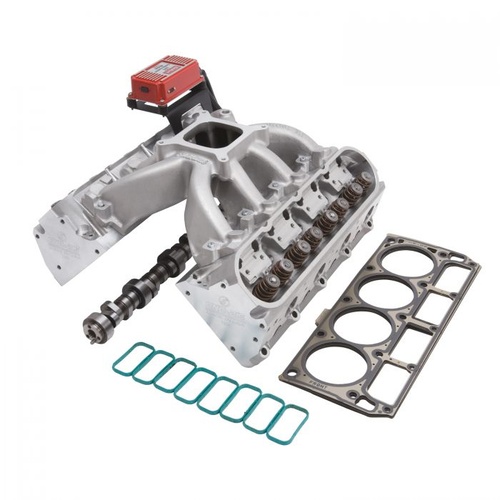 Edelbrock Top End Engine Kit, Power Package, Intake Vic Jr., E-CNC Heads, Cam, Head Bolts, LS1 Chev For Holden Commodore, Kit