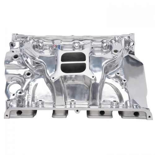 Edelbrock Intake Manifold, Performer, Dual Plane, Aluminium, Polished, Square Bore, For Ford, Big Block FE, Each