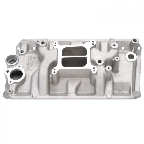 Edelbrock Intake Manifold, Performer, Dual Plane, Aluminium, Natural, Square Bore Flange, AMC, 304, 360, 390, 401, Each