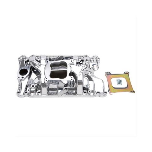 Edelbrock Intake Manifold, Performer, Dual Plane, Aluminium, EnduraShine, For Holden, Each