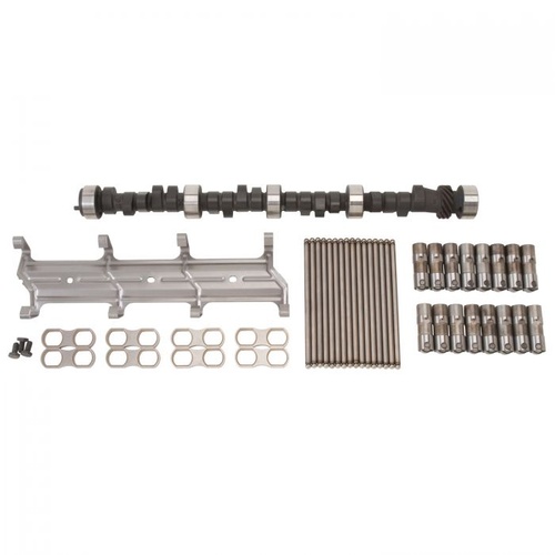 Edelbrock Cam and Lifters, Hydraulic Roller, Advertised Duration 296/300, Lift .539/.548, Pushrods, For Chevrolet, 5.0L, 5.7L, Kit