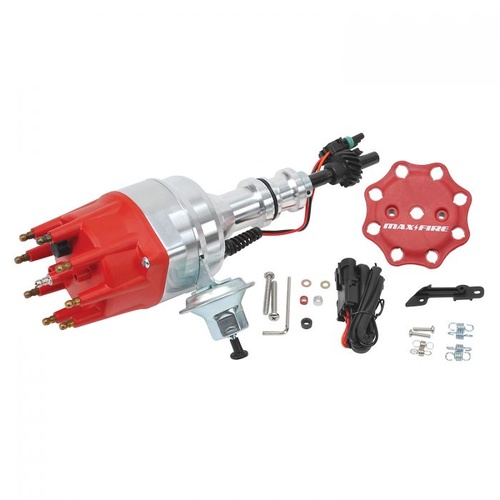 Edelbrock Distributor, Ready To Run, Magnetic Pickup, Vacuum Advance, Fixed Collar, For Ford 260-302, Kit