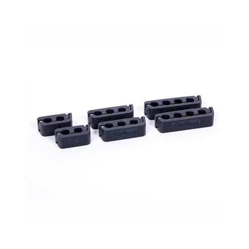 Edelbrock Ignition Wire Separators, Plastic, Black, Clamp-In, 7mm-9mm Plug Wires, Kit