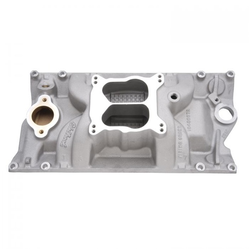 Edelbrock Intake Manifold, Perfromer RPM Vortec, Marine, Dual Plane, Aluminium, 4-barrel Square Bore, For Chevrolet, 350, Each
