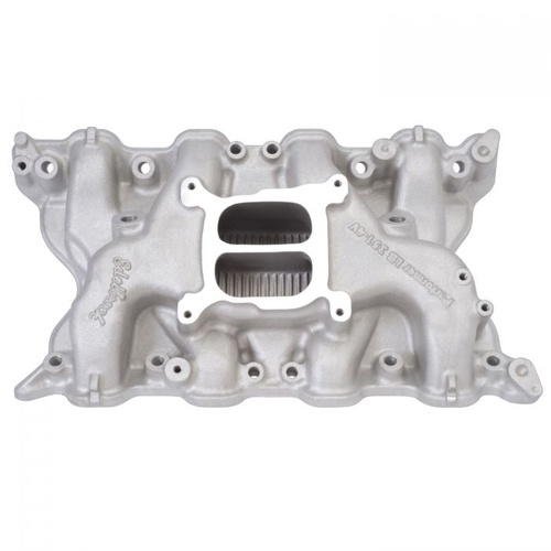 Edelbrock Intake Manifold, Performer, Dual Plane, Aluminium, Natural, Square Bore, For Ford, 351C, 4V, Each