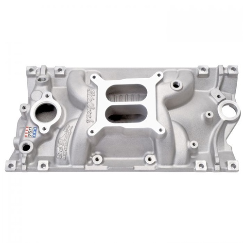 Edelbrock Intake Manifold, Performer EPS Vortec, Dual Plane, Aluminium, Satin, For Chevrolet, Vortec, E-Tec, Each