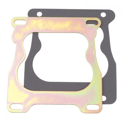 Edelbrock Carburetor Sealing Plate, Open Center, Spread Bore Carburetor to Spread Bore Manifold, 0.100 in. Thick, Each