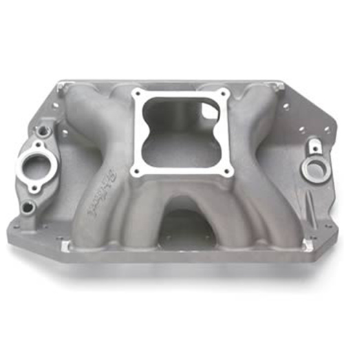 Edelbrock Intake Manifold Big Victor Spread-Port Single Plane Aluminium Non-EGR Tall Deck For Chevrolet 7.4L Each