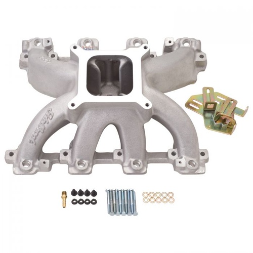 Edelbrock Intake Manifold, Super Victor EFI, Single Plane, Aluminium, Natural, For Chevrolet, LS1, LS2, Each