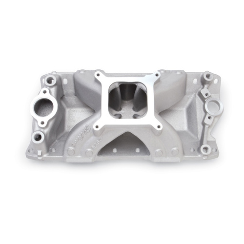 Edelbrock Intake Manifold Super Victor CNC Single Plane Aluminium Natural Square Bore For Chevrolet Small Block Each