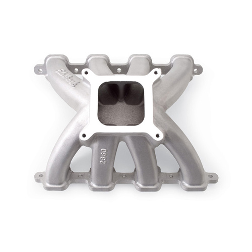 Edelbrock Intake Manifold Gidden Victor Spider Only Aluminium Natural Single Plane Square Bore Non-EGR For Ford Each