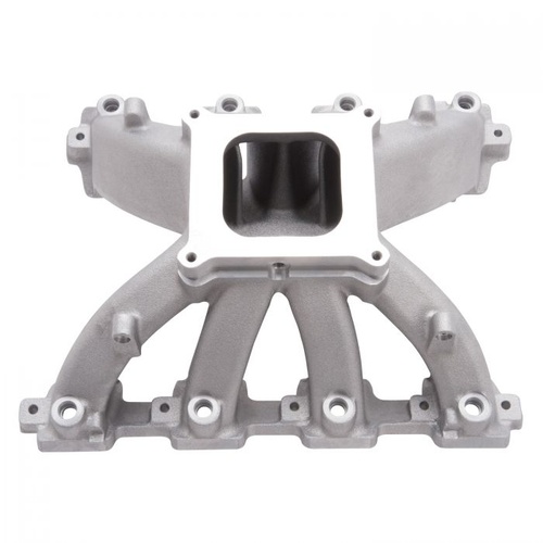 Edelbrock Intake Manifold, Super Victor EFI, Single Plane, 4150 Style Throttle Body, Aluminium, Natural, For Chevrolet LS7, Each