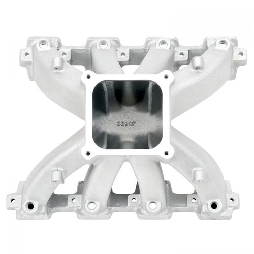 Edelbrock Intake Manifold, Super Victor EFI, Single Plane, 4500 Style Throttle Body, Aluminium, Natural, For Chevrolet LS7, Each