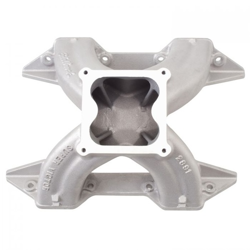 Edelbrock Intake Manifold, Super Victor, Single Plane, Aluminium, Natural, Dominator Flange, Mopar, RB 7.2L, Each