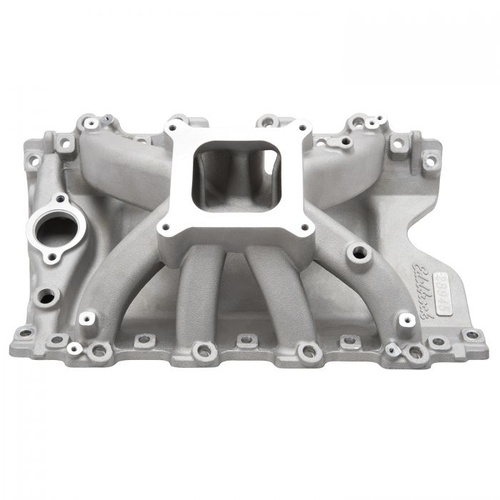 Edelbrock Intake Manifold, Victor Jr, Single Plane, EFI, Aluminium, Natural, VN Heads, For Holden, Each