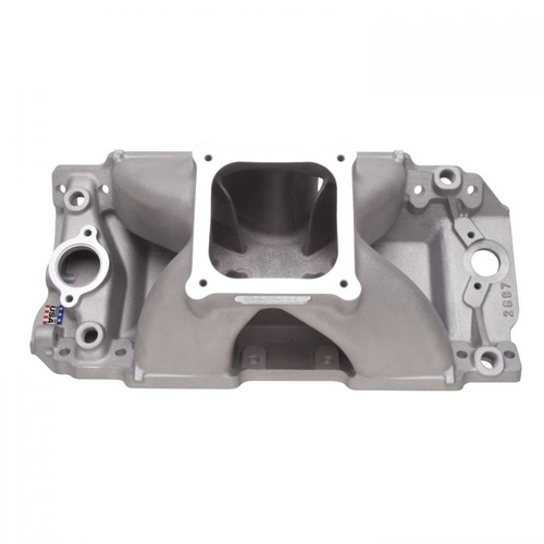 Edelbrock Intake Manifold, Super Victor II, Single Plane, Tall Deck, Aluminium, Rec. Port, For Chevrolet, 454, 632, Each