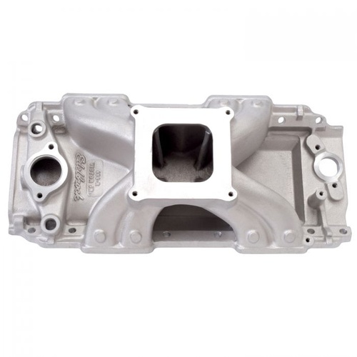 Edelbrock Intake Manifold, Victor Jr. 454-R, Single Plane, Aluminium, Square Bore, Standard Deck, For Chevrolet, Big Block, Each