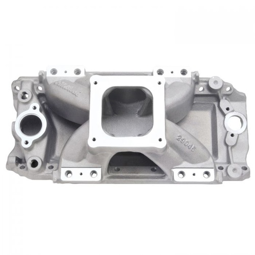 Edelbrock Intake Manifold, Victor Jr. 454-O EFI, Multi-Port, Aluminium, Natural, Oval Port, For Chevrolet, Big Block, Each