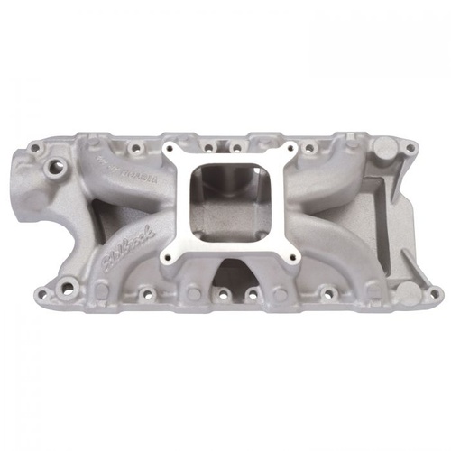 Edelbrock Intake Manifold, Victor Jr,, Single Plane, Aluminium, Natural, Square Bore, SB For Ford, 289,302W Each