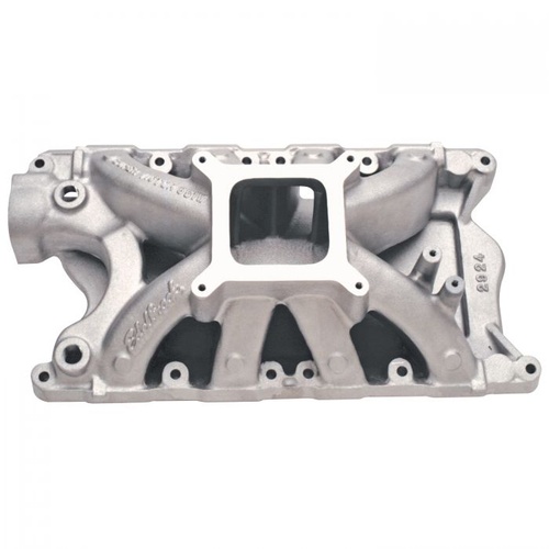Edelbrock Intake Manifold, Super Victor, Single Plane, Aluminium, Square Bore, Fits 9.5 in. Deck Height Only, For Ford, 351W